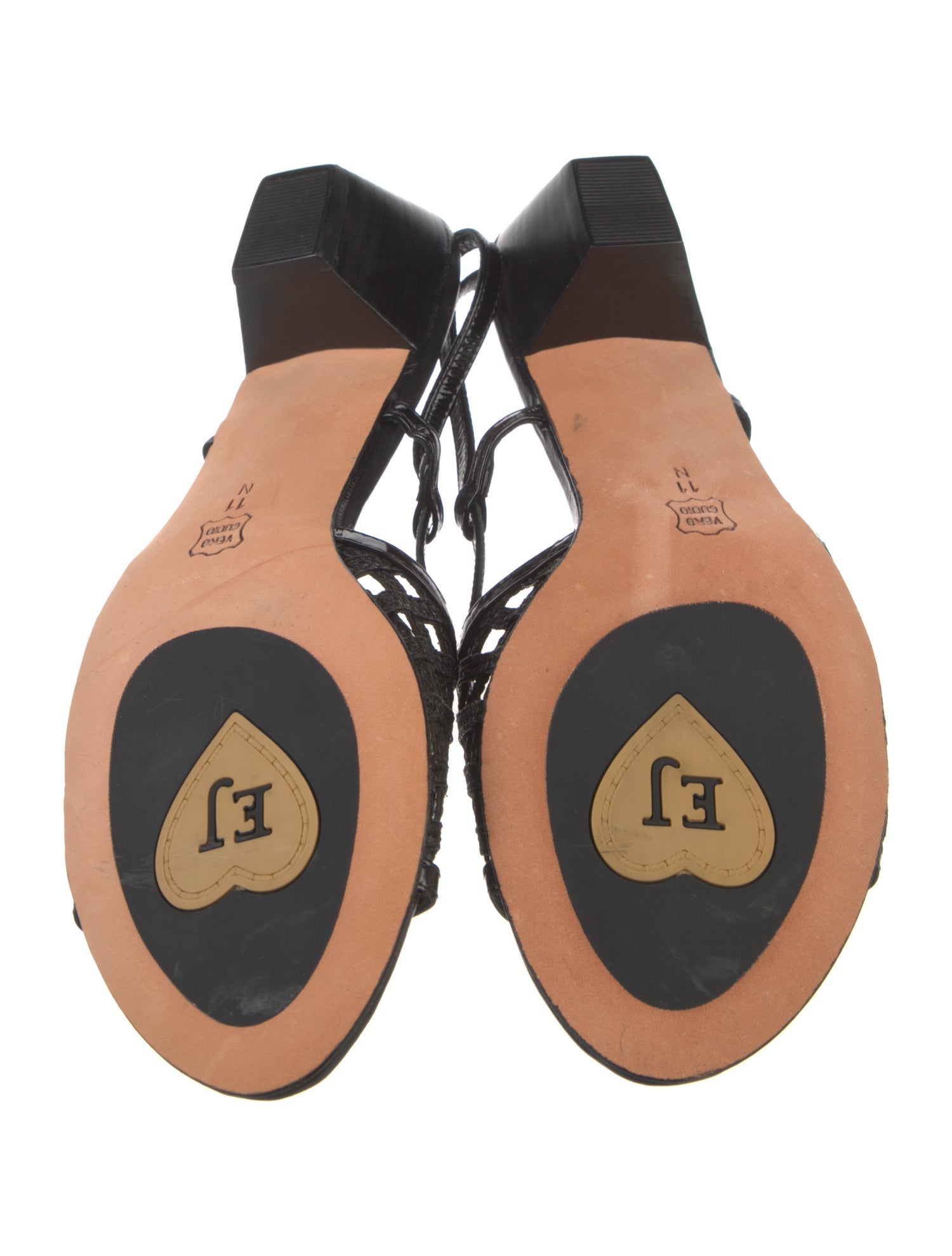 Eric Javits Patent Leather Slingback Sandals